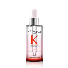 KÉRASTASE Genesis Serum: botella elegante para uso diario sin siliconas y fortalecimiento capilar.