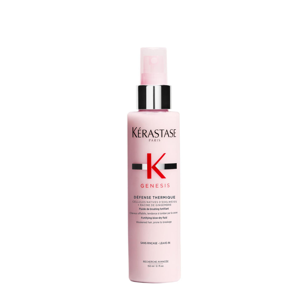 Kerastase Genesis Thermique: botella, protector térmico para cabello débil y con brillo.