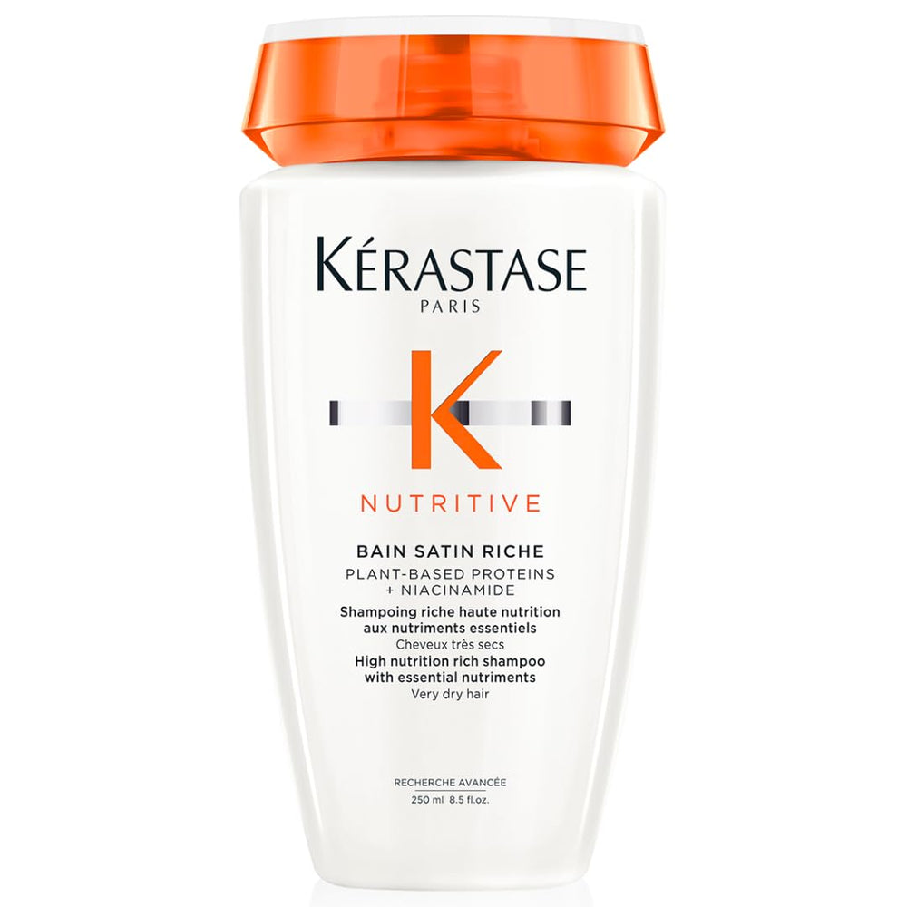 KÉRASTASE Nutritive Bain Satin Riche: botella del champú para cabello muy seco y suave