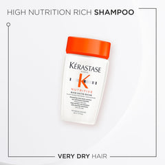 KÉRASTASE Nutritive Bain Satin Riche: cabello suave tras enjuague.