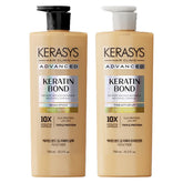 Kerasys Shampoing Kératine Avancée en bouteille pour cheveux plus forts et éclatants.