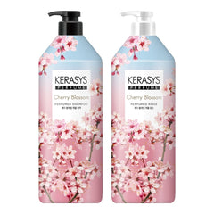 Kerasys champú flor de cerezo en botella con fragancia duradera para el cabello