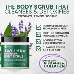 Kesmedik hidratante corporal con árbol de té y lavanda para piel suave.