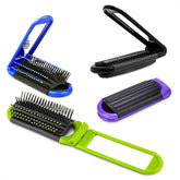KETAR cepillo viajero plegable con espejo azul para retoques.