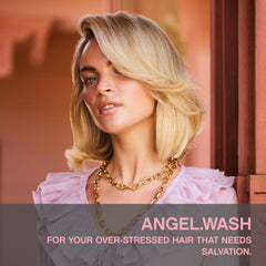 Angel.WASH textura crema: hidratación ligera para cabello fino y dañado.