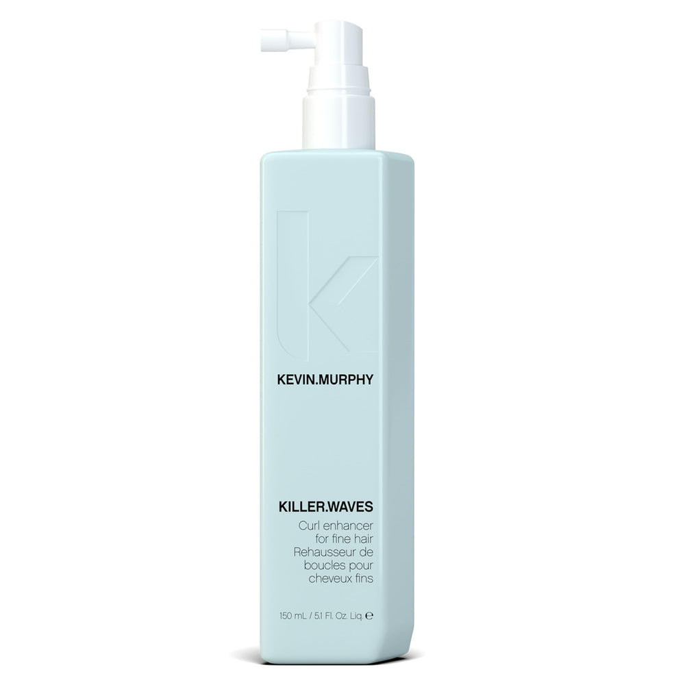 KEVIN.MURPHY Killer.WAVES muestra la botella para definición de ondas sin peso