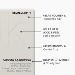 KEVIN.MURPHY Smooth.Again.Wash: cabello húmedo tras lavado para una textura suave.