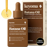 Keyoma Batana Oil: crecimiento capilar mejorado para cabello más grueso.