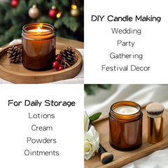 ENVASE cosmético KEYWING 8 oz con tapa negra, almacenamiento elegante