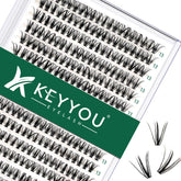 KEYYOU conjuntos de pestañas 300 unidades para volumen natural.