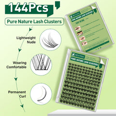 KEYYOU pestañas con curva D para un rizo natural y definido