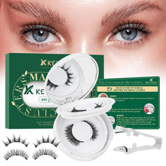 Pestañas magnéticas KEYYYOU Daily Wear para ojos sin pegamento, aspecto natural