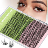 KEYYOU: grupos de pestañas Ángel curva D para un look natural.