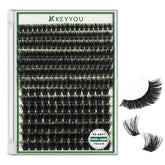 KEYYOU LASH clústeres: efecto 3D para volumen natural y definido.