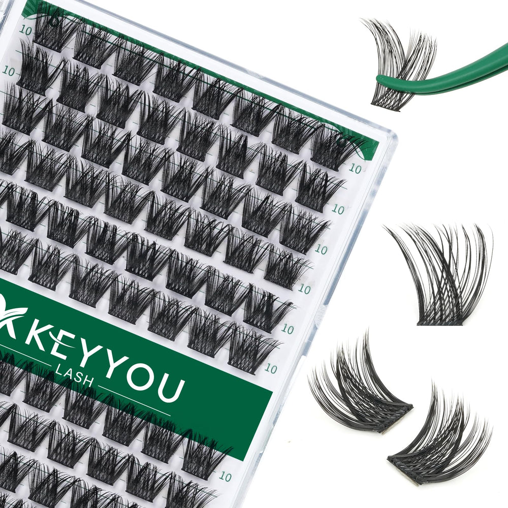 keyyou pestanas conjunto con curvatura Y01 D, 10 mm, aspecto natural