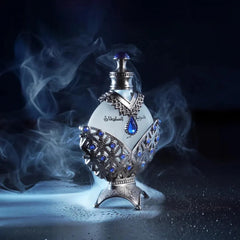 KHADLAJ Hareem Al Sultan Blue etiqueta: diseño refinado para colección.