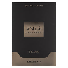Khadlaj Shiyaaka Shadow, frasco ahumado, experiencia sensorial envolvente para ocasiones nocturnas.