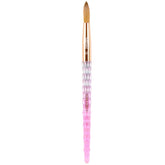 Cepillo acrílico Kiara Sky 12 rosado para aplicación suave y precisa.