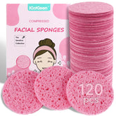 Kickleen esponjas faciales de celulosa redondas para limpieza suave diaria.