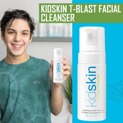 Kidskin T-Blast con aceite de árbol de té ayuda a calmar irritaciones y controlar grasa.