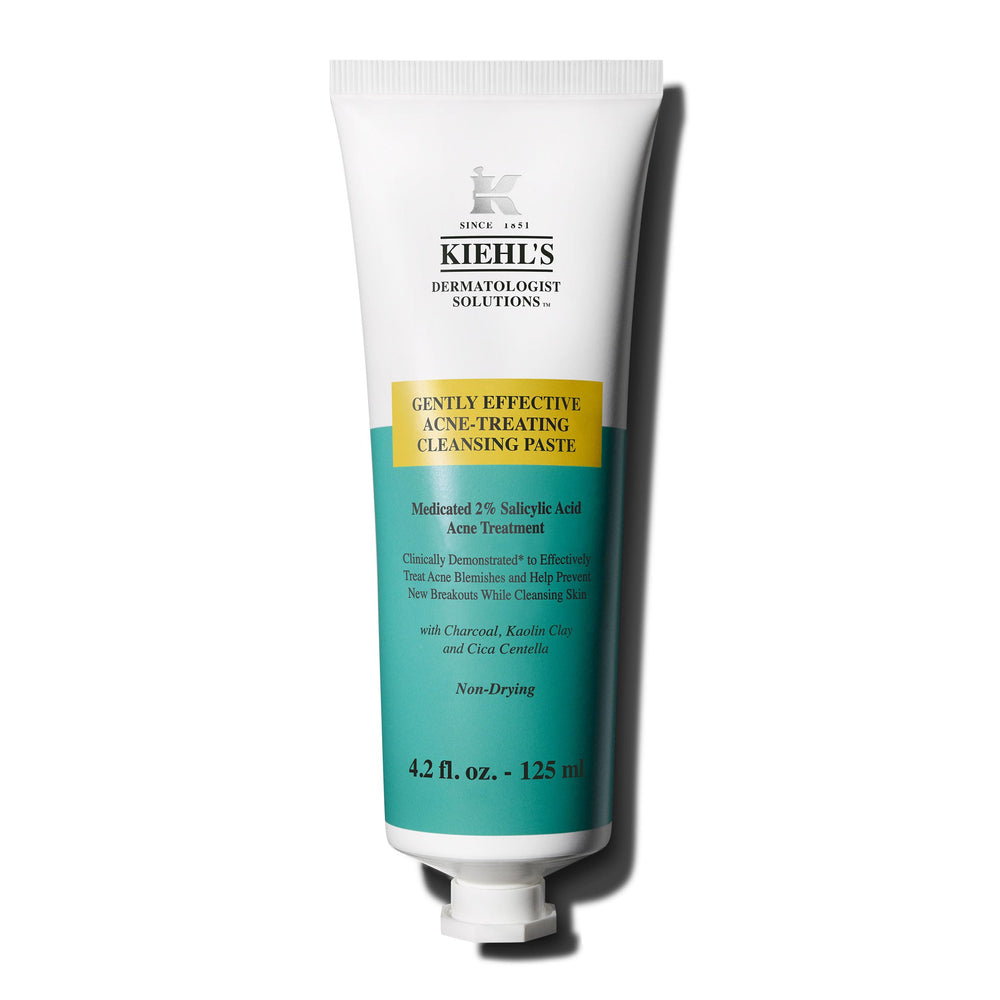 Kiehl's pasta limpiadora en empaque elegante para uso diario.