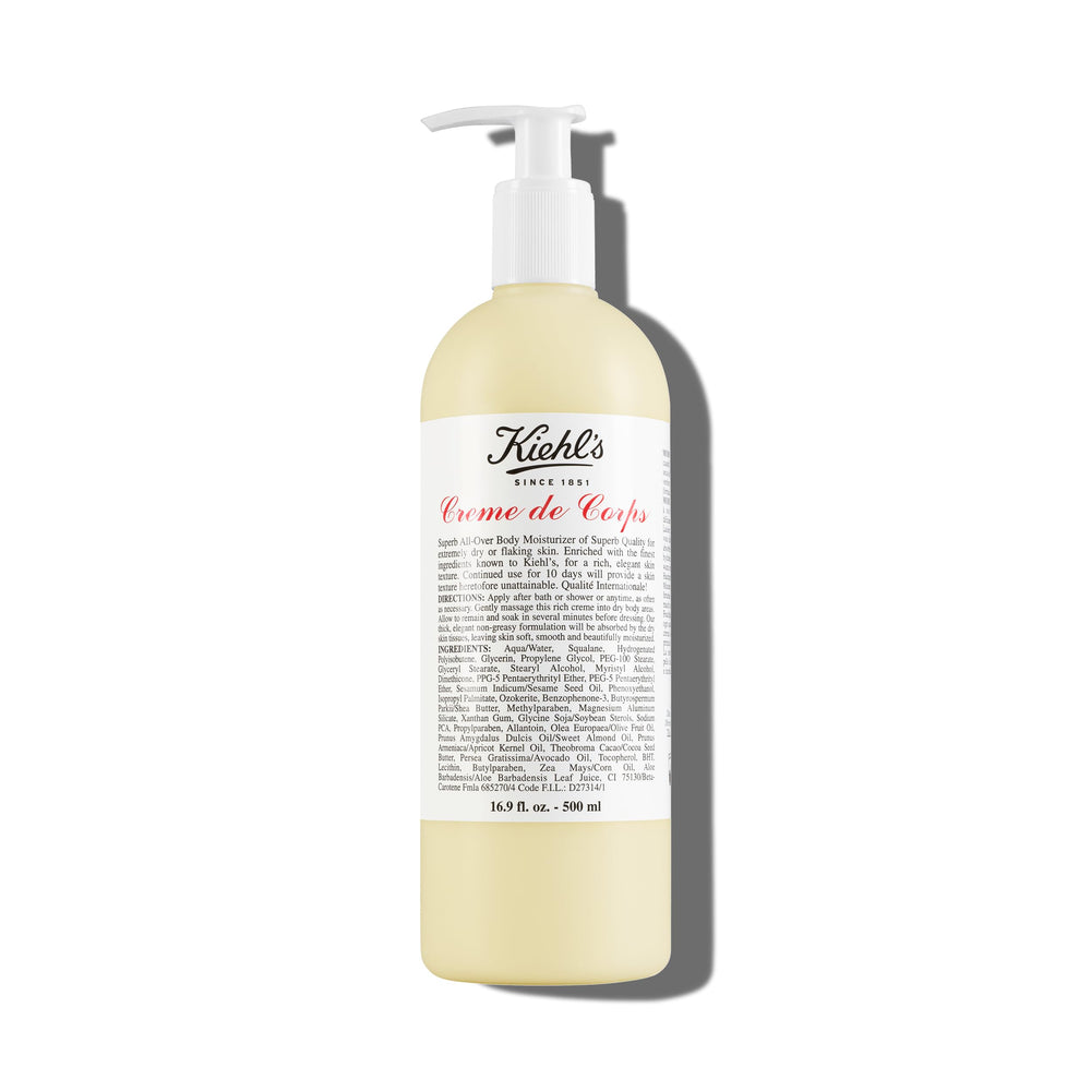 Kiehl's Creme de Corps textura rica para piel suave y nutrida.
