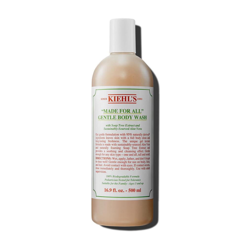 kiehls gel de ducha para todo tipo de piel: uso diario suave para piel y cabello.
