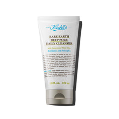 Limpieza facial de Kiehl's para poros profundos, botella visible y purificación