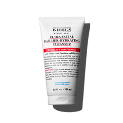 Kiehl's Ultra Facial Barrière Nettoyant, bouteille élégante prête à l'emploi, hydratation dès l'application.