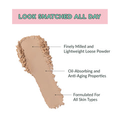 KimChiChic Peachy shade loose powder blends well with medium to tan skin.
