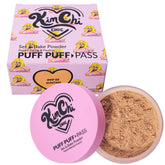 KimChiChic Puff Puff Pass Set muestra caja y textura fina del polvo fijador.