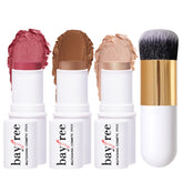 KIMUSE Face Sticks Trio en embalaje compacto para retoques en cualquier lugar.