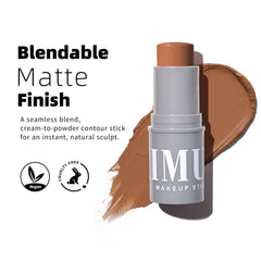 KIMUSE Rubor crema-stick en las mejillas para tono suave.