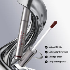 Secado rápido del tinte labial despegable para aplicación limpia.