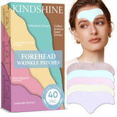 Kindshine parches frente arrugas lavanda, cuidado nocturno suave.
