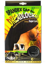 Gorro King.J para dreadlocks negro, mantiene el peinado y evita enredos durante el día.
