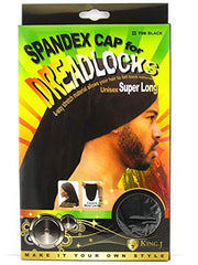 Gorro King.J para dreadlocks negro, mantiene el peinado y evita enredos durante el día.