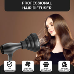 KingKam difusor plegable para secador, ideal para viajar.