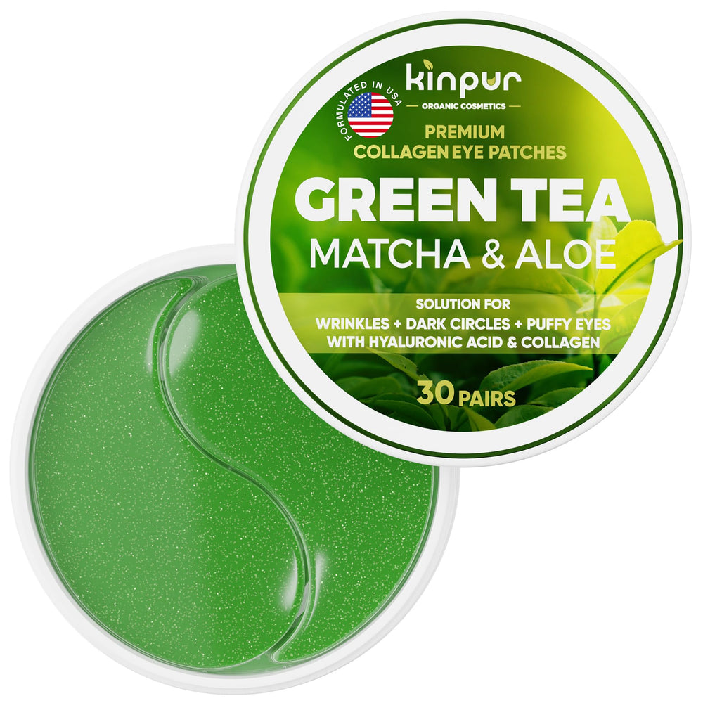 Parche ocular Kinpur con matcha verde para despertar la mirada.