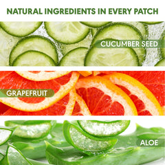 Parche Kinpur de pepino refrescante para desinflamar ojos.