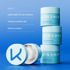 Kinship Supermello ayuda a aplicar diariamente para hidratación duradera sin sensación grasa.