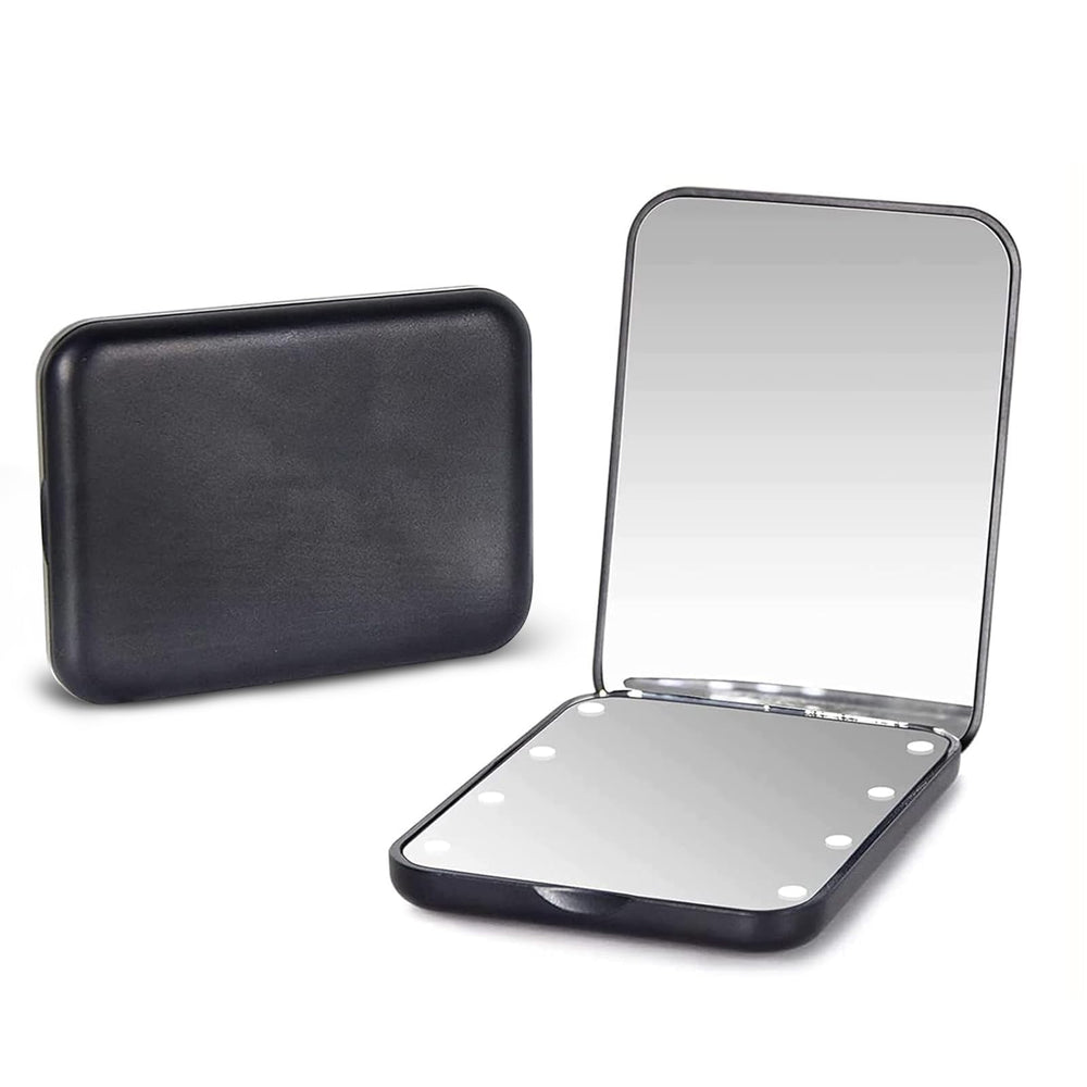 Espejo Kintion de bolsillo iluminado 1x/3x para retoques con buena iluminación