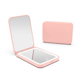 Kintion Espejo de Bolsillo Rosa, vista frontal compacto para retoques rápidos