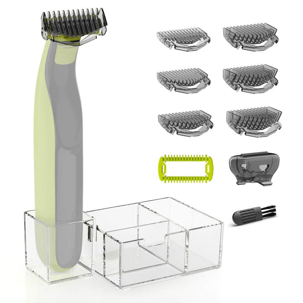 KIONCARE Guards Kit Plus con guías 1–6 mm para precisión en afeitado y delineado