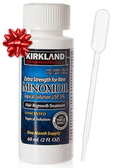 Kirkland Minoxidil 5% bottle for daily scalp routine