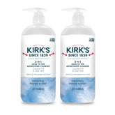 Kirks tres-en-uno con bomba para lavado de cabello y cuerpo