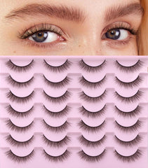 Kiromiro Natural Lashes 10mm, banda de algodón suave para uso diario