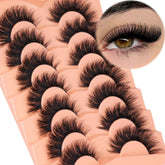 Kiromiro Pestañas Mink 18mm, ojo gato, ideal para look fotográfico.