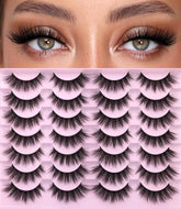 Kiromiro pestañas naturales 16 mm para un look suave y realista.