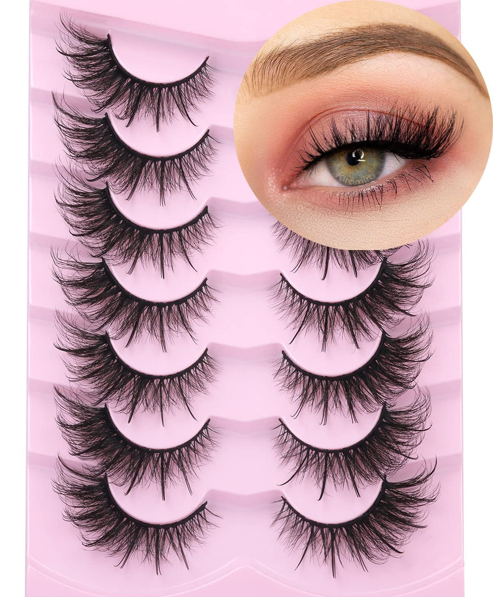 Kiromiro pestañas ojo zorro volumen 6D para un look duradero y audaz